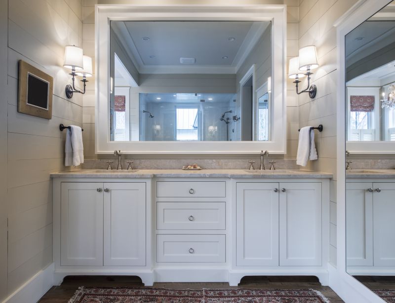 Double Vanity with Lighting